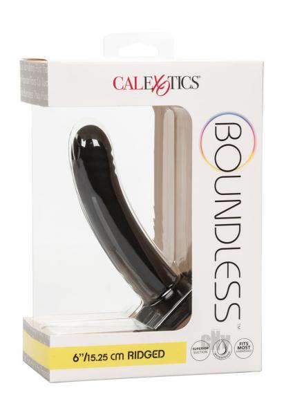 Boundless 6" Ridged - Black | SexToy.com