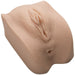 Realistic molded adult toy in flesh tone made from soft, stretchable Ultraskyn material.