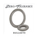 Translucent smoke-colored double ring cock ring by Zero Tolerance, designed for enhanced pleasure and durability.