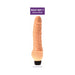 Bully Boy 7-inch realistic vibrator with textured veined shaft and multi-speed control knob in flesh tone.
