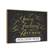 Box of 12 black notecards with gold foil calligraphy reading You're Fucking Awesome, includes envelopes.