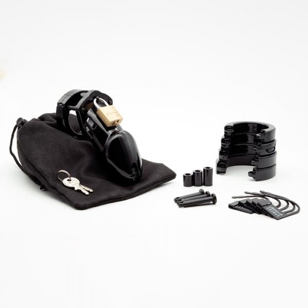 Cb-6000 Black 3.25 In Chastity Cage W/ Complete Kit | SexToy.com