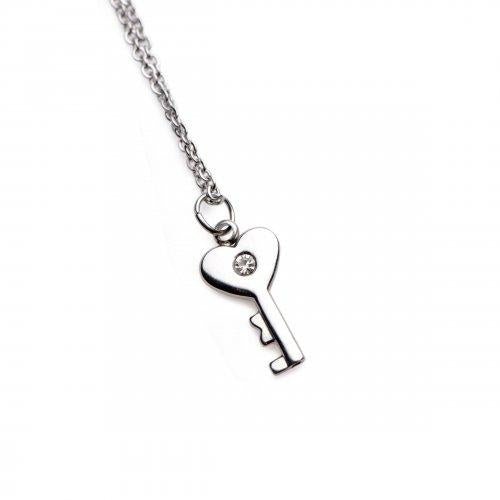 Chained Locking Bracelet And Key Necklace Couples Set | SexToy.com