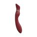 Sleek wine-colored Chance G-spot vibrator with ergonomic curve and silver touch screen control band.