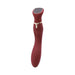 Chance G-spot vibrator in deep red with sleek curved design and interactive LED touch screen control panel.