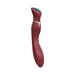 Sleek red Chance G-spot vibrator with curved design and interactive LED touch screen control panel.