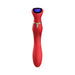 Red Chance G-spot vibrator with sleek ergonomic design and interactive LED touch screen control panel.