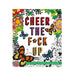 Colorful cover of Cheer the F*ck Up coloring book featuring butterflies, flowers, and bold typography with a playful, uplifting vibe.