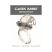 Clear Classic Rabbit vibrating cock ring with removable bullet and stretchy design for enhanced pleasure.