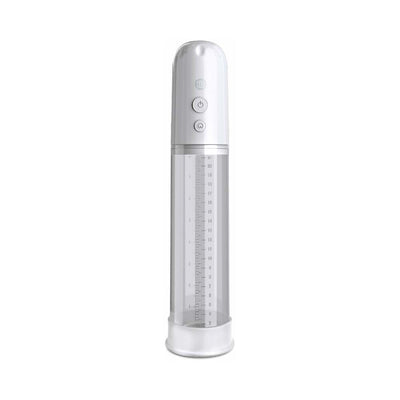 Classix Auto Vac Power Pump in white with clear graduated cylinder and control buttons on top for easy operation.