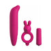 Pink Classix Couples Vibrating Starter Kit with curved G-Spot stimulator, rabbit vibrating ring, and mini bullet vibrator.