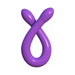 Flexible purple double-ended dildo with smooth rounded tips, designed for versatile and comfortable intimate play.