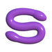 Flexible purple double-ended dildo with smooth rounded tips designed for versatile pleasure.