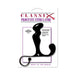 Black Classix prostate stimulator with curved design and handles, displayed on white retail packaging.