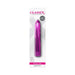 Classix Rocket Vibe 7-inch slim metallic pink vibrator in retail packaging with waterproof and beginner-friendly features.