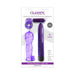 Classix Ultimate Pleasure Couples Kit in purple with slimline vibrator, textured sleeve, mini bullet vibe, and stretchy C-ring in retail packaging.