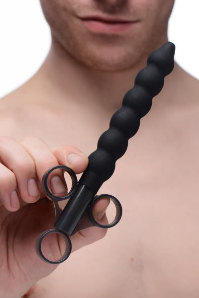Clean Stream Silicone Beaded Lubricant Launcher Black | SexToy.com
