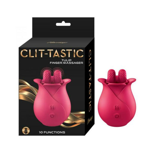 Clit-tastic Tulip Finger Massager Red - SexToy.com