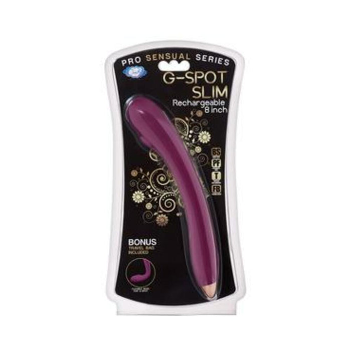 Cloud 9 G-Spot Slim 8 inches Plum Purple Vibrator - SexToy.com