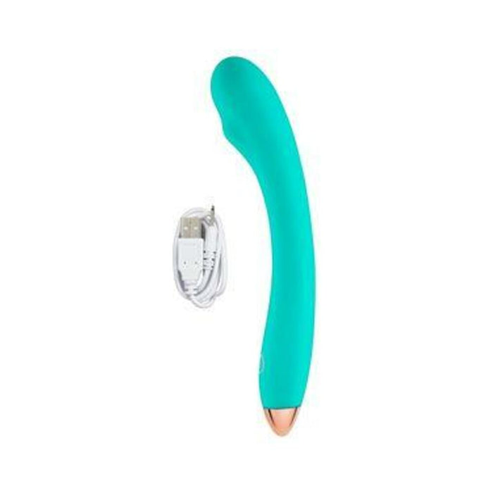Cloud 9 G-Spot Slim 8 inches Teal Green Vibrator - SexToy.com