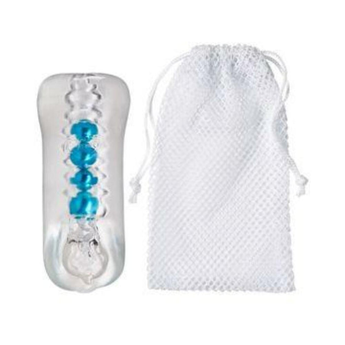 Cloud 9 Personal Double Ended Beaded Stroker Clear - SexToy.com