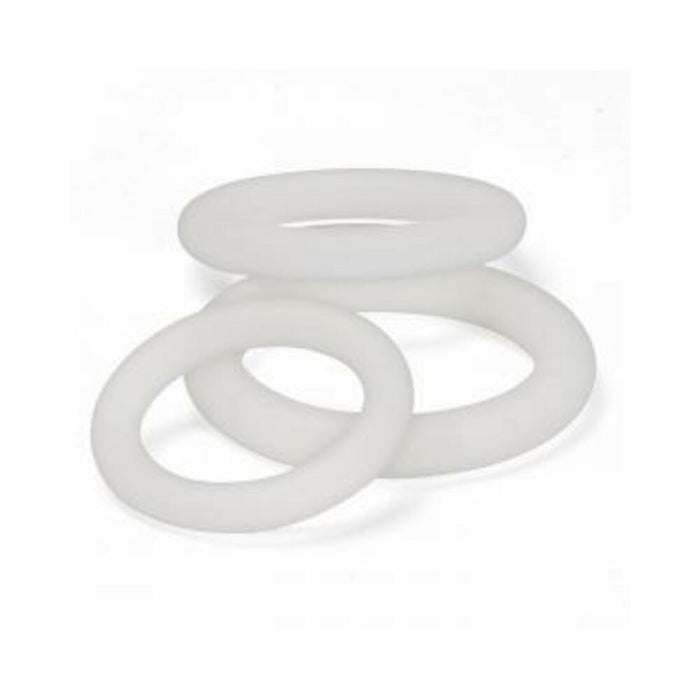 Cloud 9 Pro Sensual Silicone Cock Ring 3 Pack Clear - SexToy.com