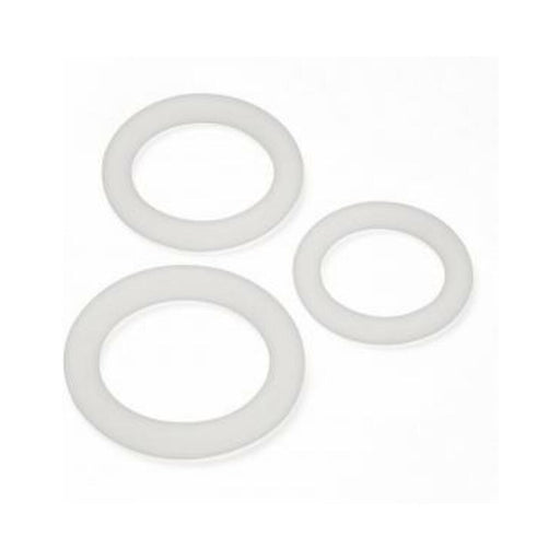 Cloud 9 Pro Sensual Silicone Cock Ring 3 Pack Clear - SexToy.com
