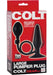 Packaging of Colt Large Pumper Plug in black with inflatable silicone plug, squeeze bulb, and suction cup base shown on red box.
