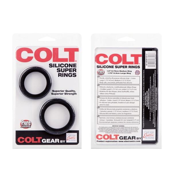 Colt Silicone Super Rings Black | SexToy.com