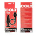 Black silicone inflatable XXL pumper plug with suction cup base and squeeze bulb in red and white branded packaging.