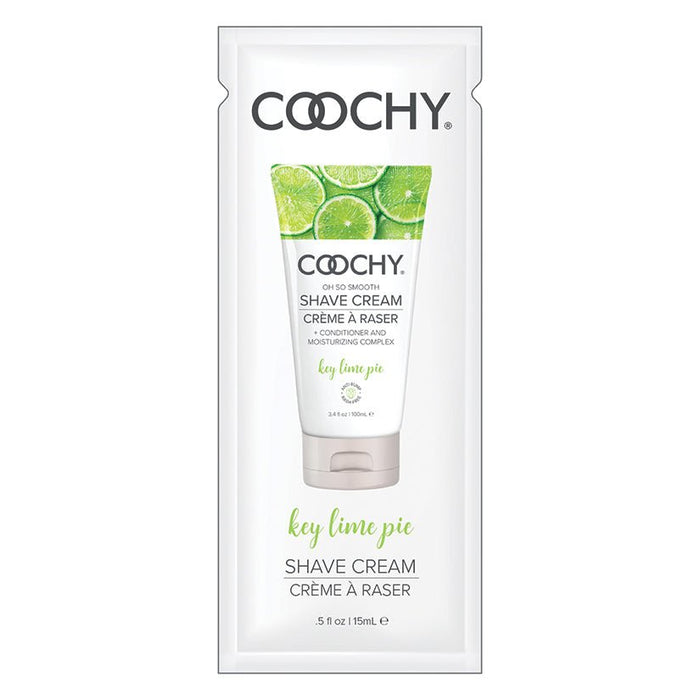 Coochy Shave Cream-Key Lime Pie 15ml Foil 24 Poly Bag - SexToy.com