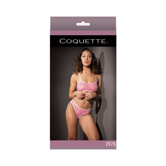 Coquette Bra Set Pink/White OS | SexToy.com