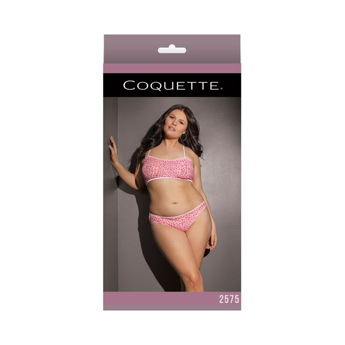 Coquette Bra Set Pink/White XL | SexToy.com
