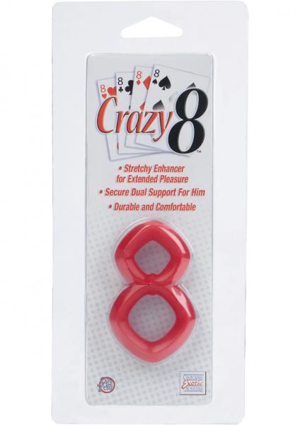 Crazy 8 Cock Ring Red | SexToy.com