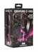 Packaging box for Creature Cocks Grim silicone dildo featuring a purple and black textured design with Grim Reaper artwork.
