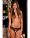 Crotchless Frills Panty with Back Bows Black M/L | SexToy.com