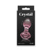 Crystal Flower Glass Anal Plug Pink | SexToy.com