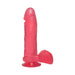 Crystal Jellies - 8in Realistic Cock W/balls Pink - SexToy.com