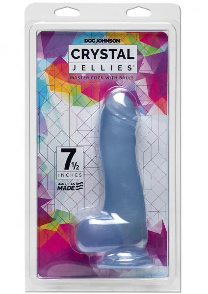 Crystal Jellies Master Cock 7.5 Clear | SexToy.com