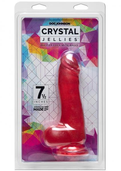 Crystal Jellies Master Cock 7.5 Pink | SexToy.com