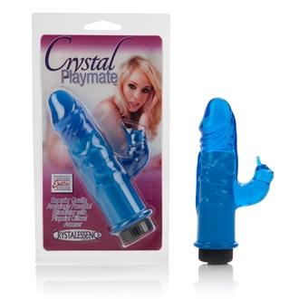 Crystal Playmate Blue Vibrator | SexToy.com
