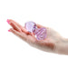 Crystal Rose Glass Anal Plug Purple - SexToy.com