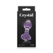 Crystal Rose Glass Anal Plug Purple - SexToy.com