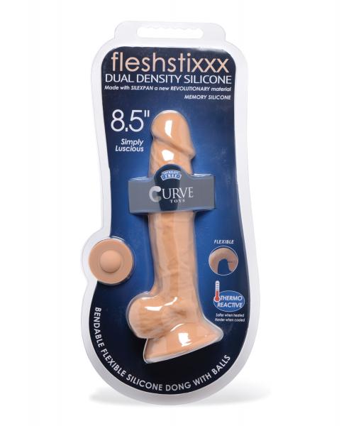 Curve Novelties Fleshstixxx 8.5" Dildo W/balls - Tan | SexToy.com