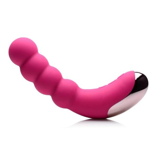 Curve Novelties Gossip Silicone Beaded Vibrator 50x - Magenta | SexToy.com