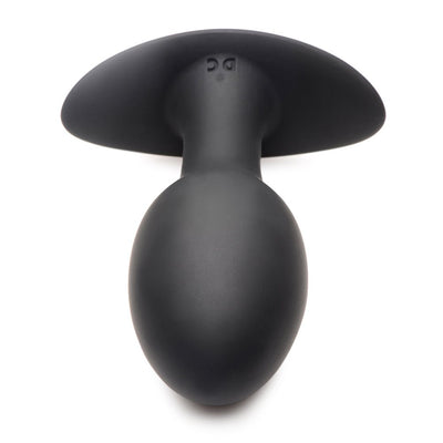 Curve Toys Rooster Rumbler Vibrating Silicone Anal Plug Large Black - SexToy.com