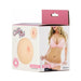 Packaging box of Cutie Pies Boobie Stroker featuring product image and woman in pink lingerie.