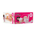 Cutiepies Cheerleader Cherry product packaging featuring a playful cheerleader in a pink plaid skirt and white top.