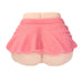 Compact lifelike masturbator torso with pink mini skirt, crafted from soft, body-safe TPE material.