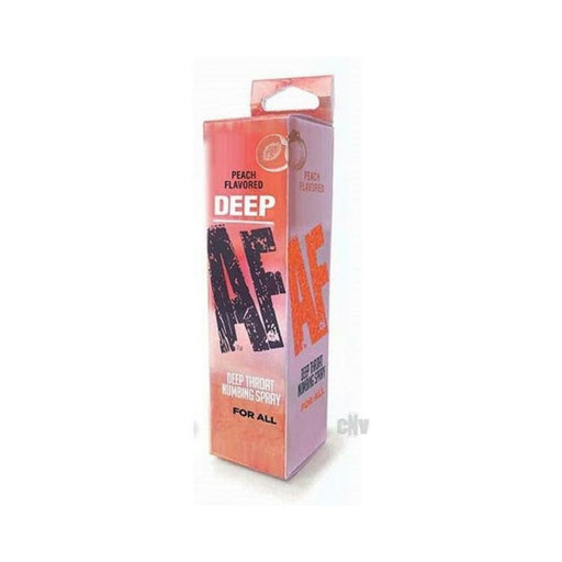 Deep Af Peach Flavored Deep Throat Numbing Spray 1 Oz. | SexToy.com